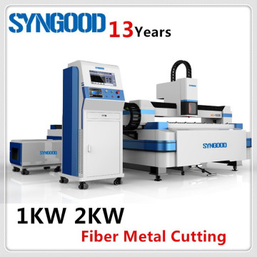 Metal Laser Cutting Machine Fiber 500W 1KW 2KW 3KW for carbon steel and stainless steel 0.5-20mm Syngood 1.5x3.0m